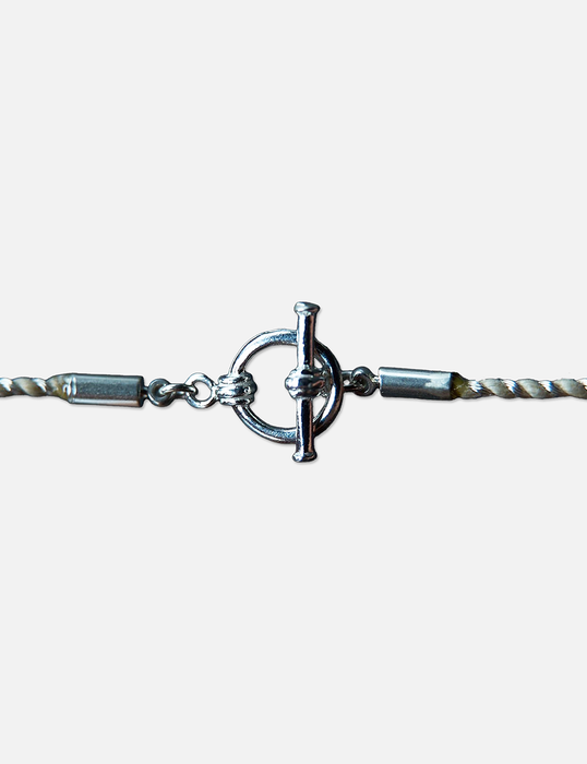 メテオシルバーブレスレット +FT™︎（黄金埜精麻+ 純金・純銀 ）