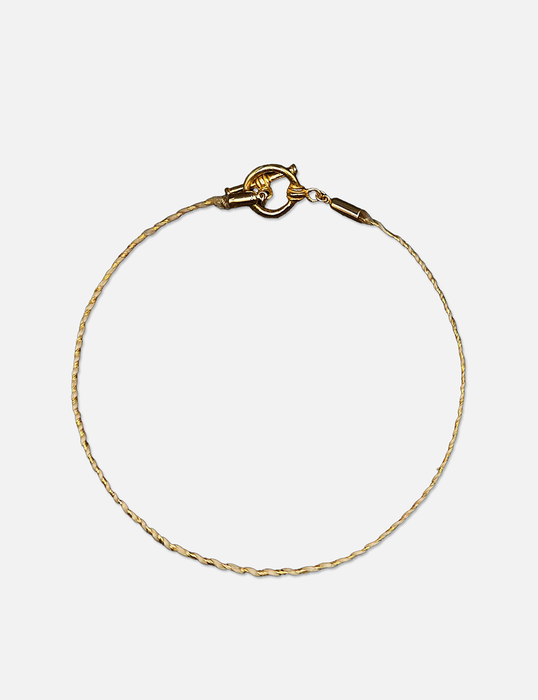 メテオシルバーブレスレット +FT™︎（黄金埜精麻+ 純金・純銀 ）